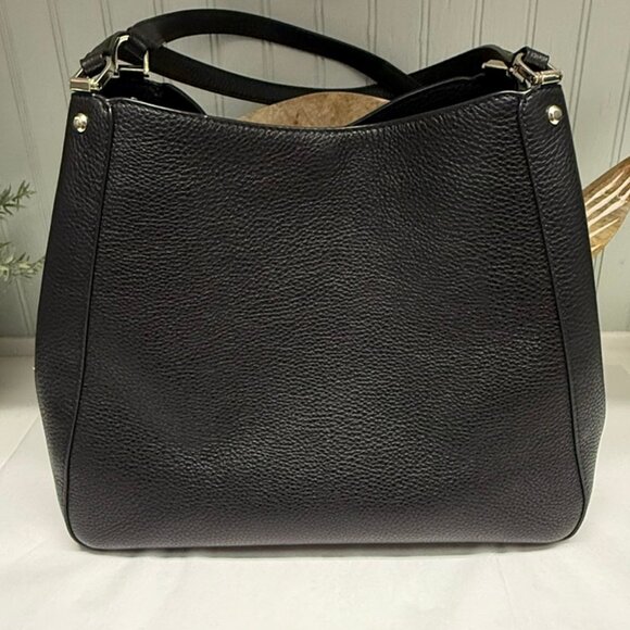 KATE SPADE Lena Triple Entry Shoulder Bag Pebbled Leather EUC Authentic - Picture 2 of 13